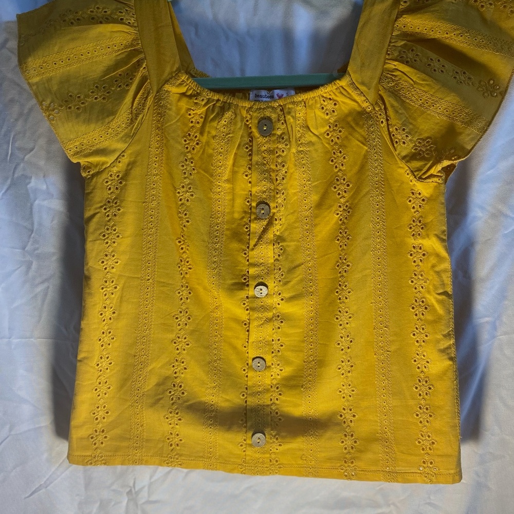 Girl's Mustard Yellow Blouse